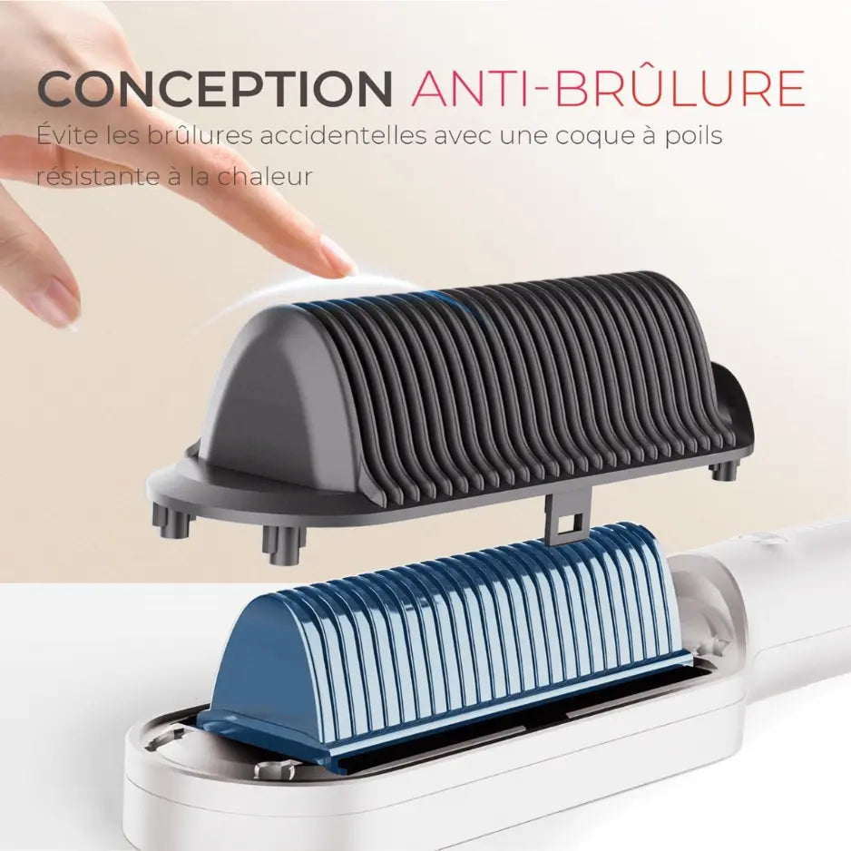 Peigne-Lisseur Ionique Anti-Brûlure LuméaLab